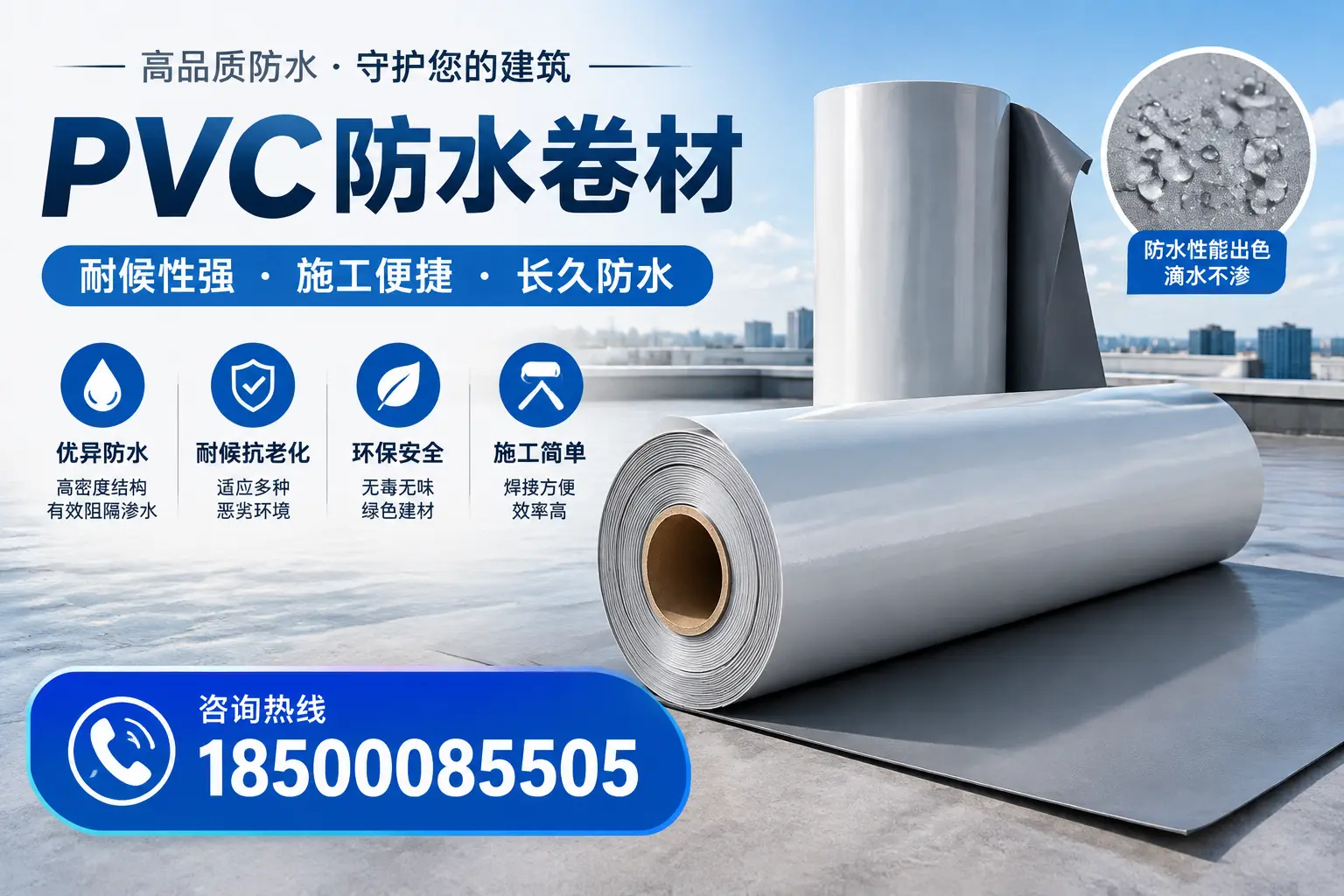 pvc防水卷材在济南的行业应用前景分析
